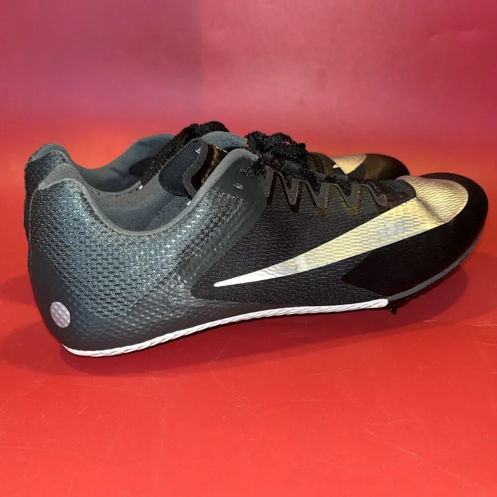 Nike Zoom Rival Spikes Track Shoes DC8753-001 Black Silver Size 8.5